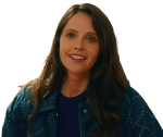 Felicity Jones Oh What Fun Channing Blue Jacket - Image 3